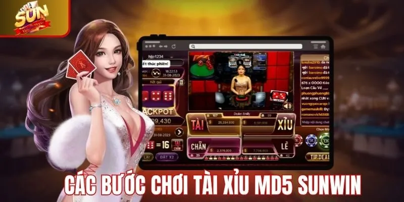 Từng bước hướng dẫn chơi Tài xỉu MD5 tại Sunwin